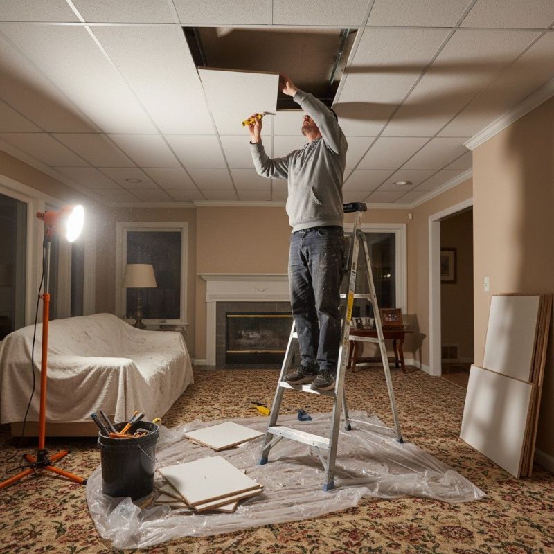 Ceiling Tile Installation